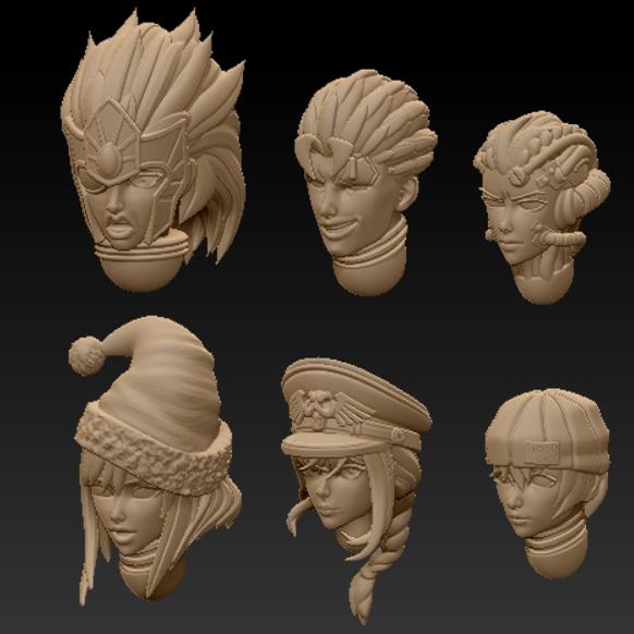 3D Printing Article - Head Sculpt Upgrade Parts 3D Printed