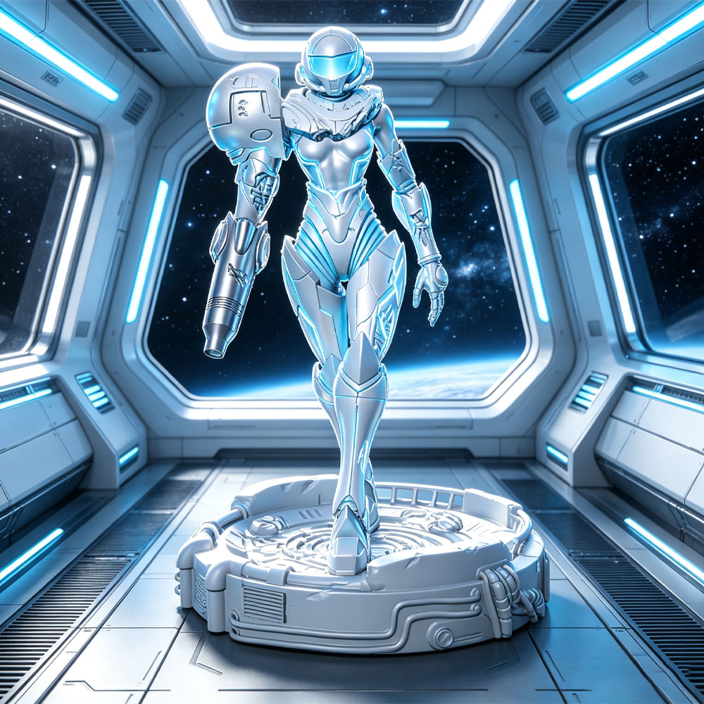 3D Printing Article - 1/24 Sci-fi Powered Armor Warrior, Female