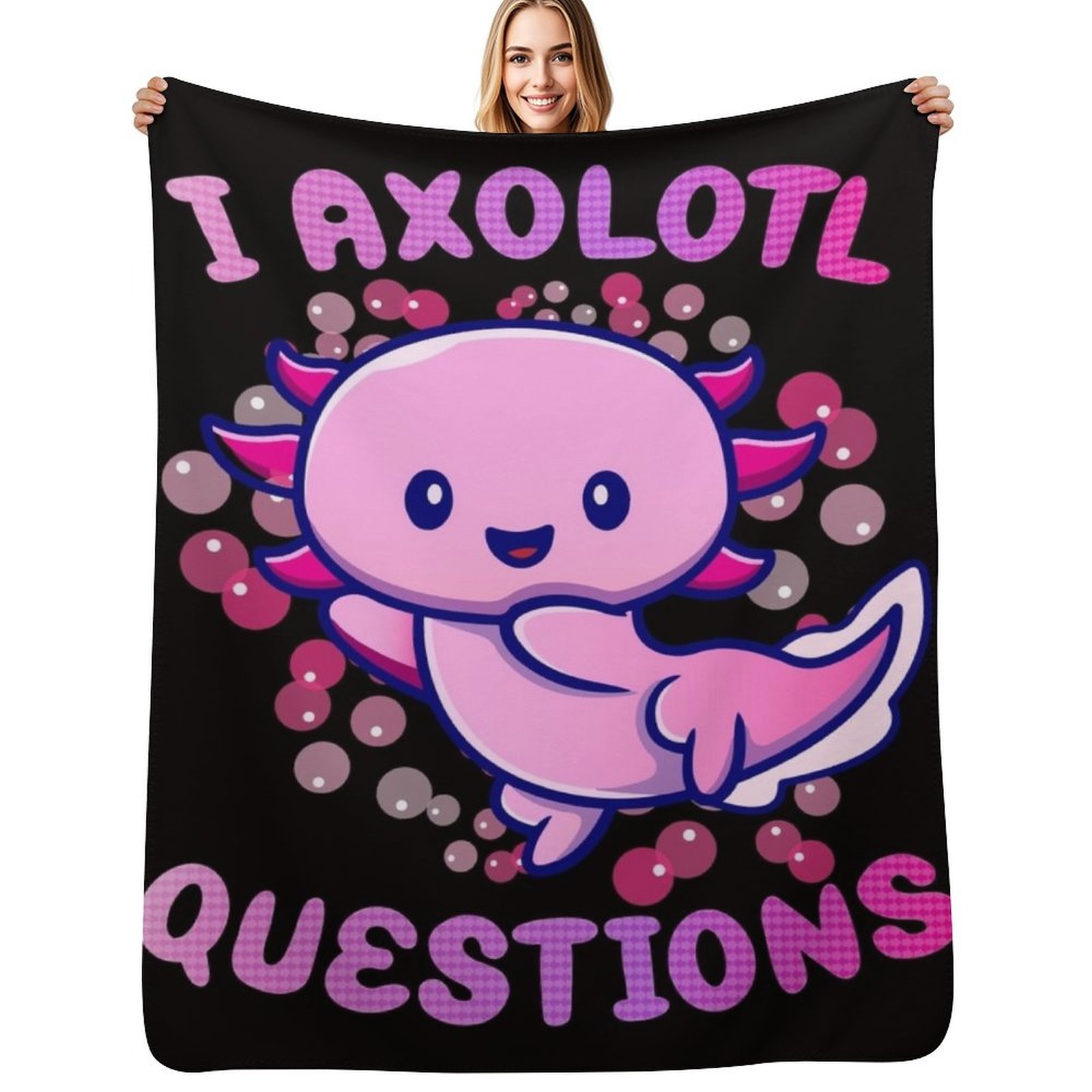 3D Printing Questions - i axolotl questions Throw Blanket Soft
