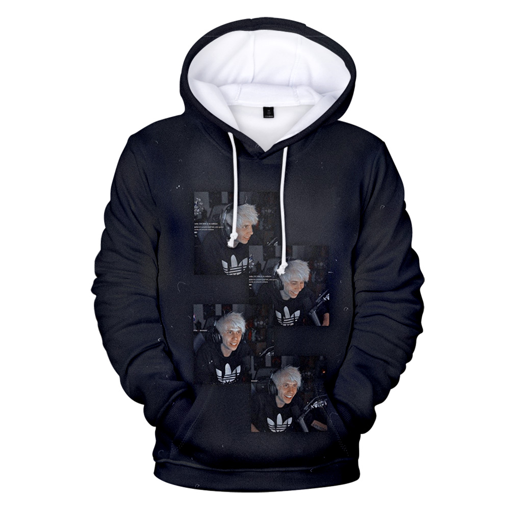 Rubius Hoodie Unisex Long Slee - 3D Printing Youtubers 评论和价格