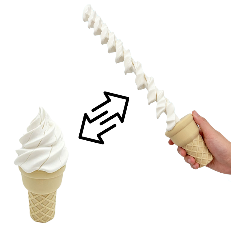3D Printing Ice Cream Retracta - 3D Printing Model Free 评论和价格