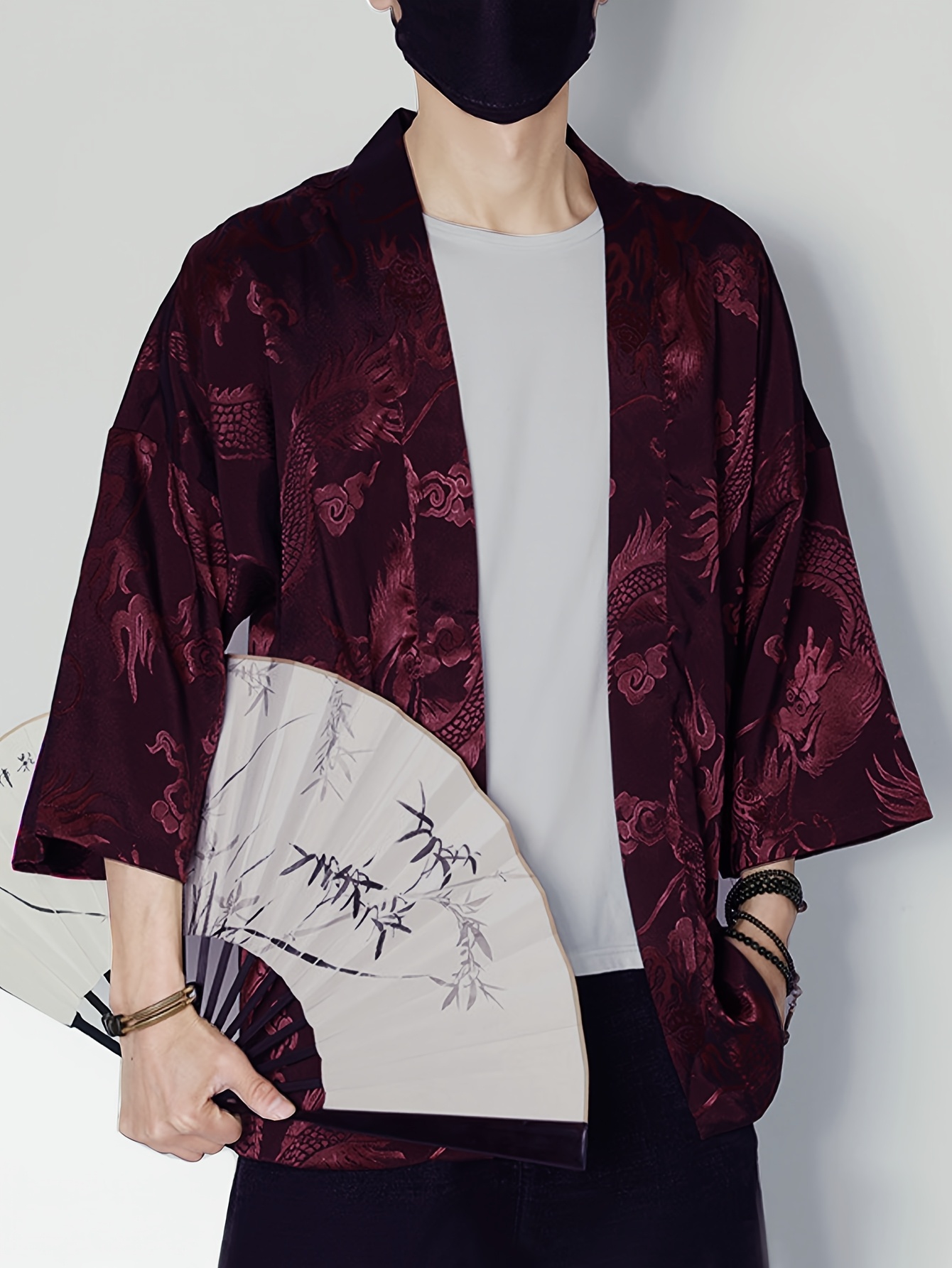 2026 Summer Men's Kimono 3D Pr - 3D Printing Designing 评论和价格