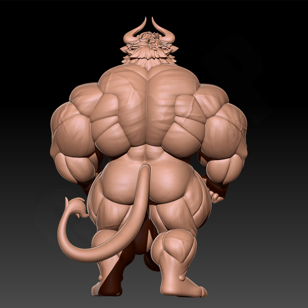 Hunky Fitness Muscle Bull 1/24 - 3D Printing Article 评论和价格