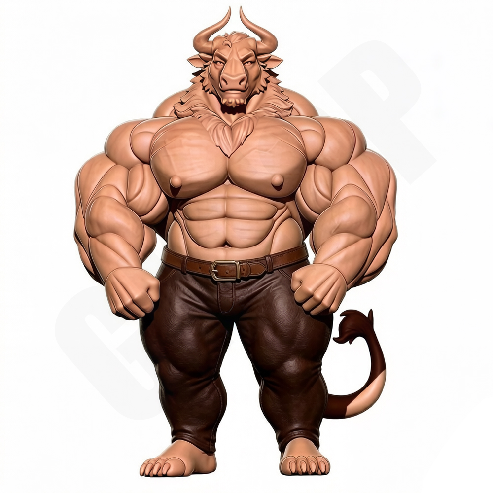 Hunky Fitness Muscle Bull 1/24 - 3D Printing Article 评论和价格