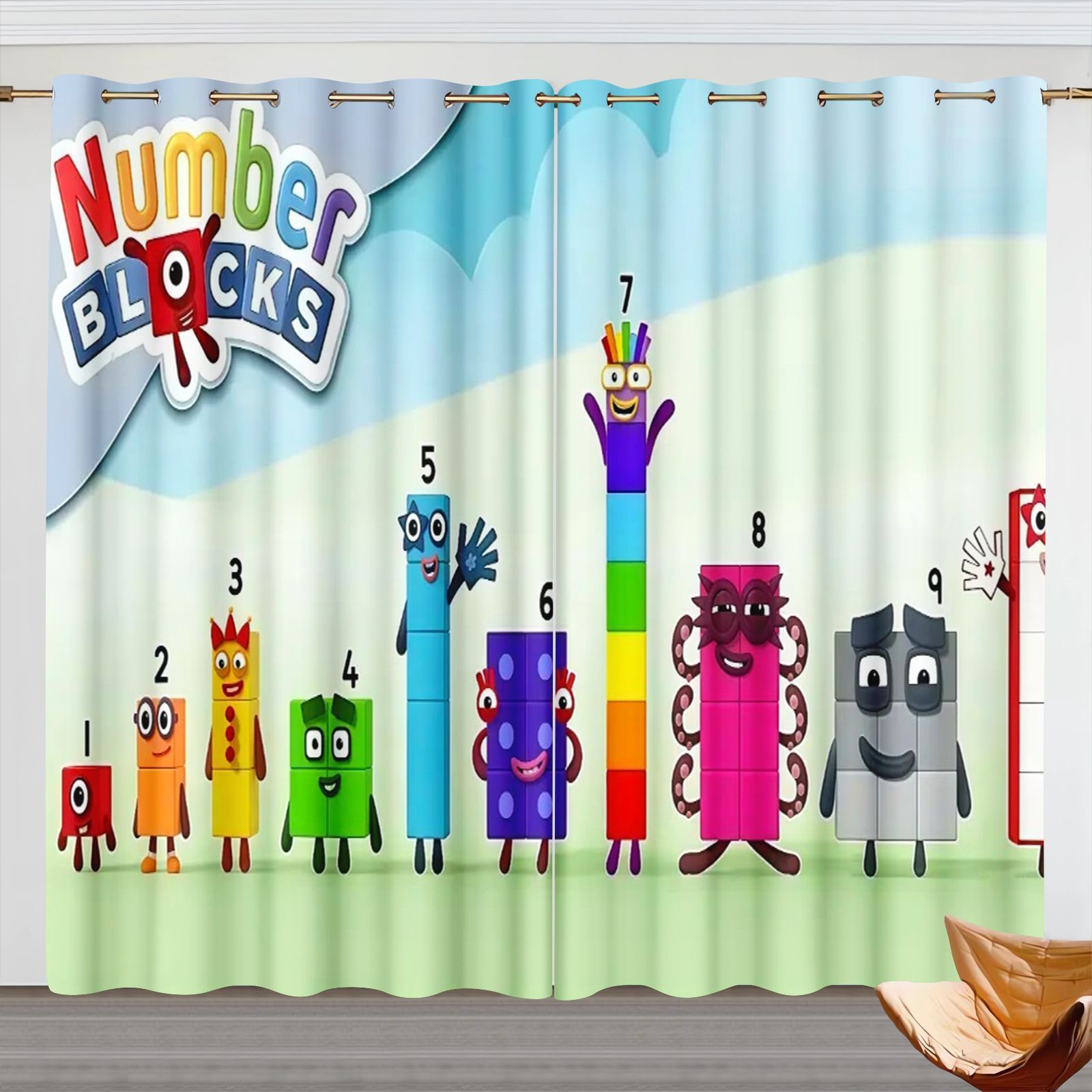 Numberblocks Cartoon Curtains, - 3D Printing House 评论和价格