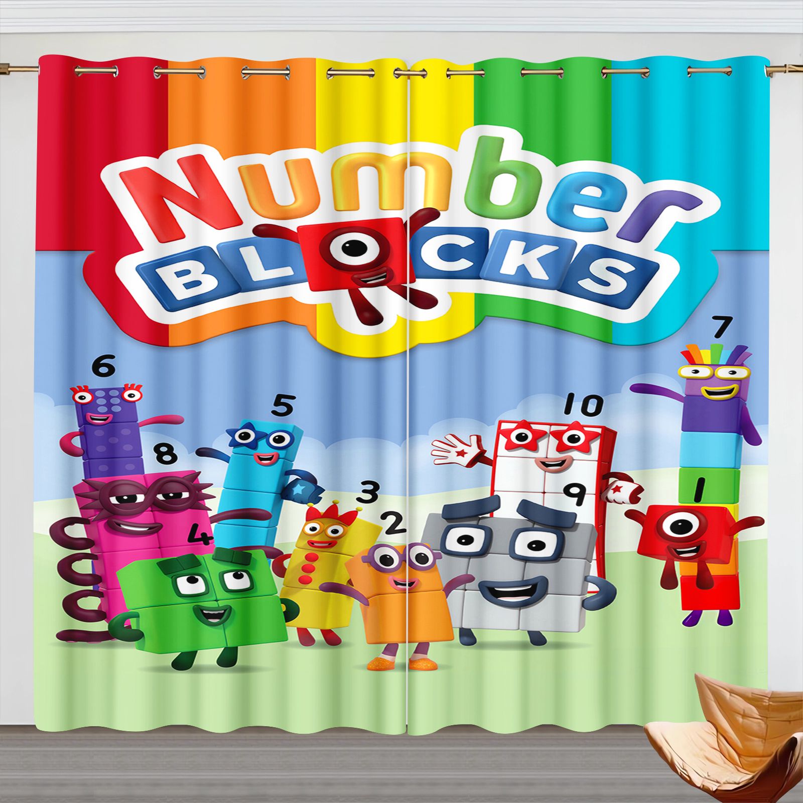 Numberblocks Cartoon Curtains, - 3D Printing House 评论和价格
