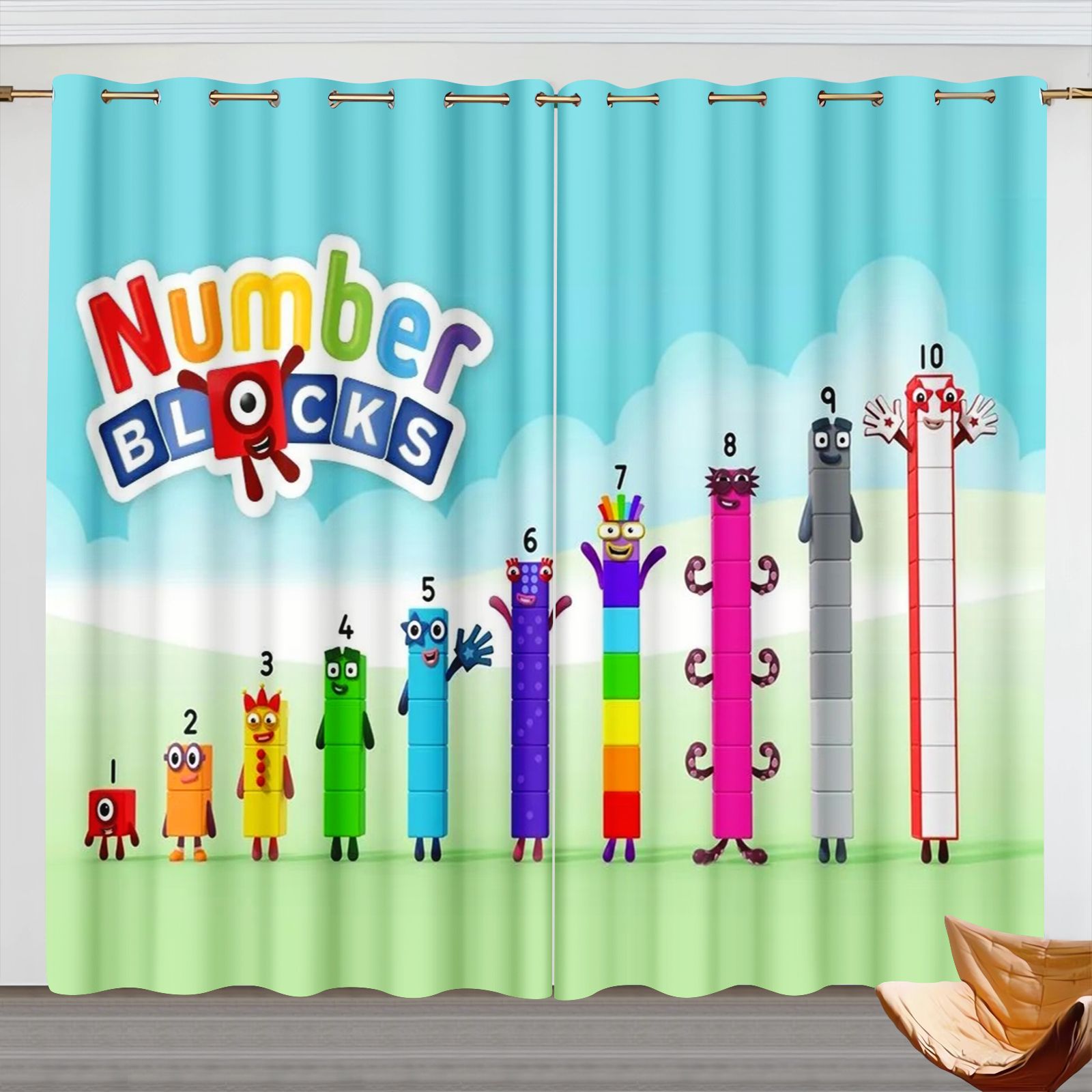 Numberblocks Cartoon Curtains, - 3D Printing House 评论和价格