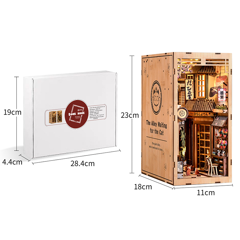 LED Wooden Book Nook Kit DIY 3 - 3D Printing House 评论和价格