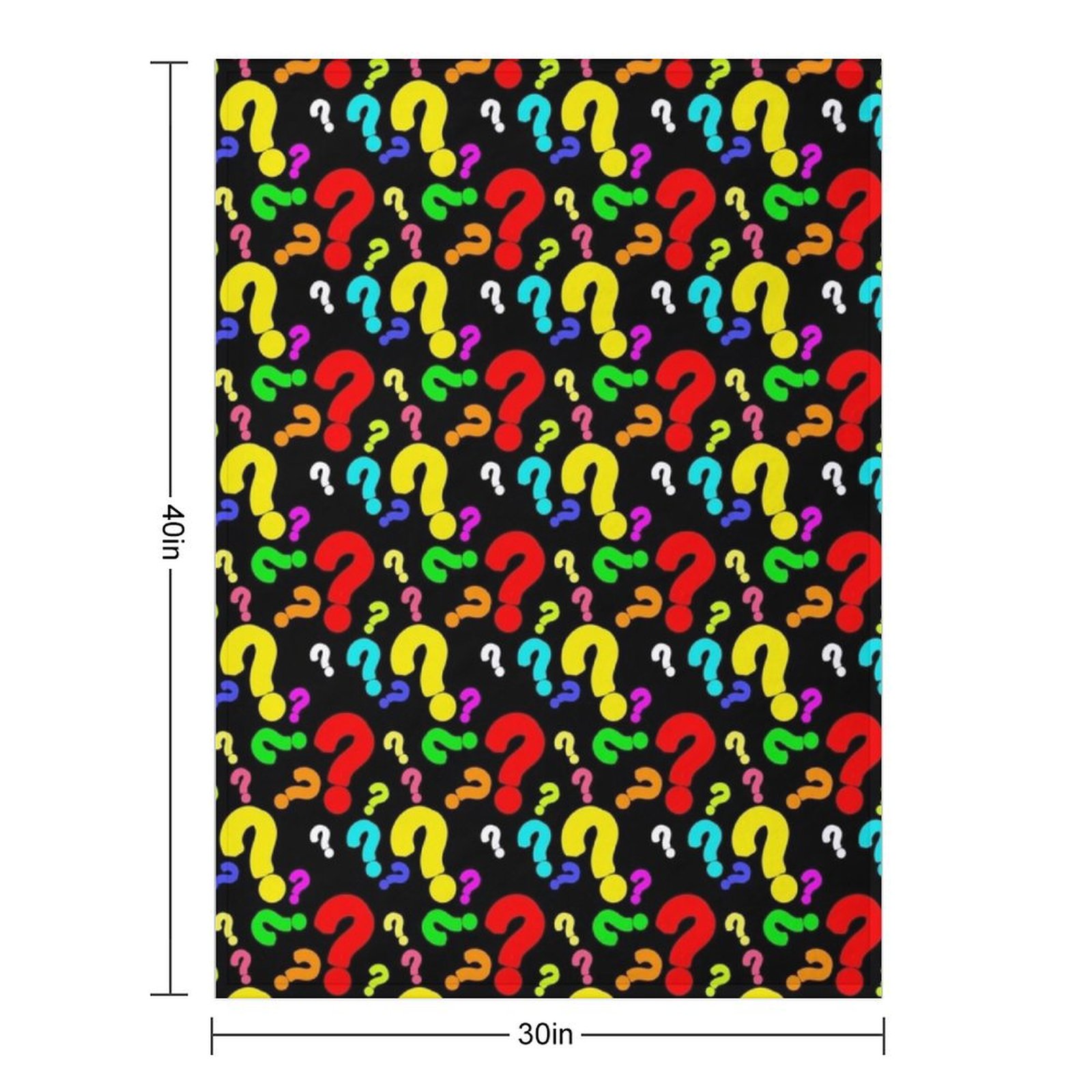 Colorful Question Mark Pattern - 3D Printing Questions 评论和价格