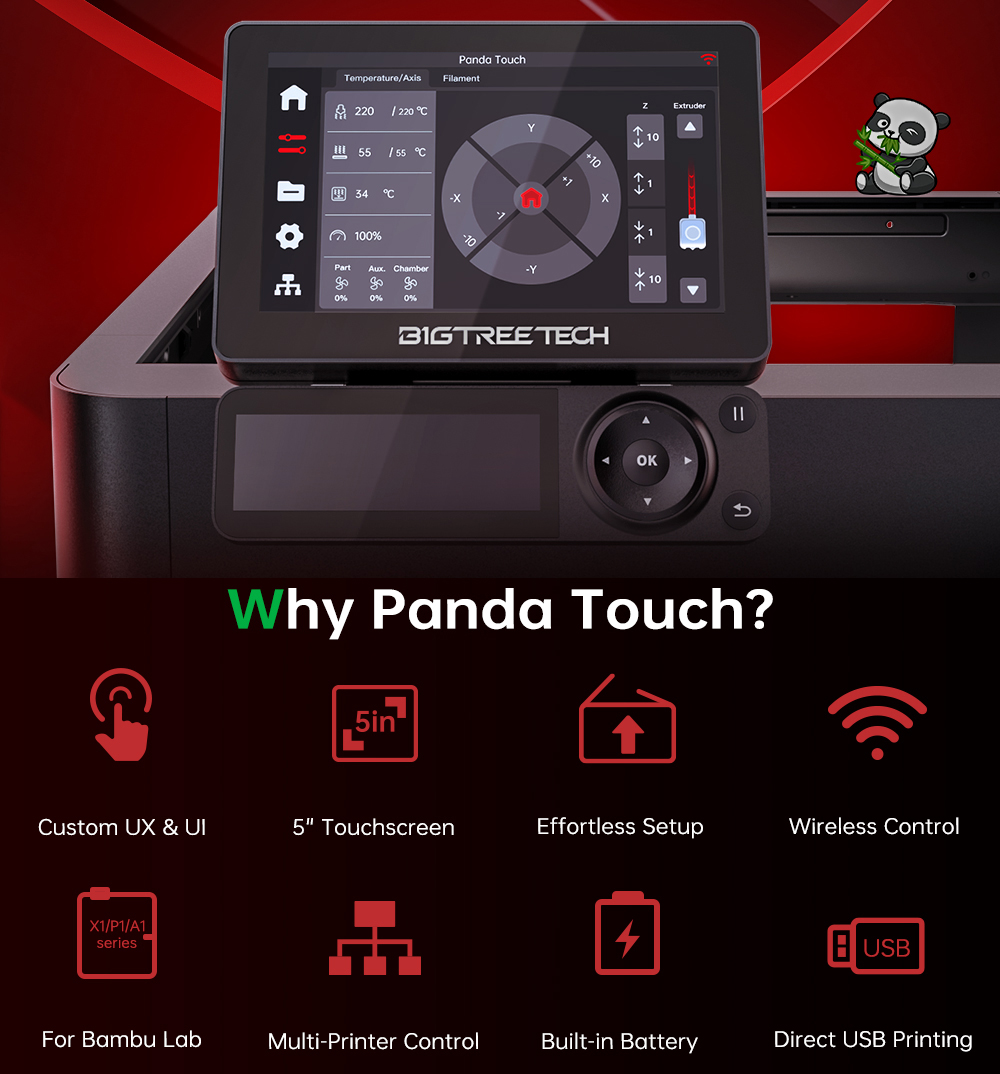 BIGTREETECH Panda Touch Screen - 3D Printing Output 评论和价格