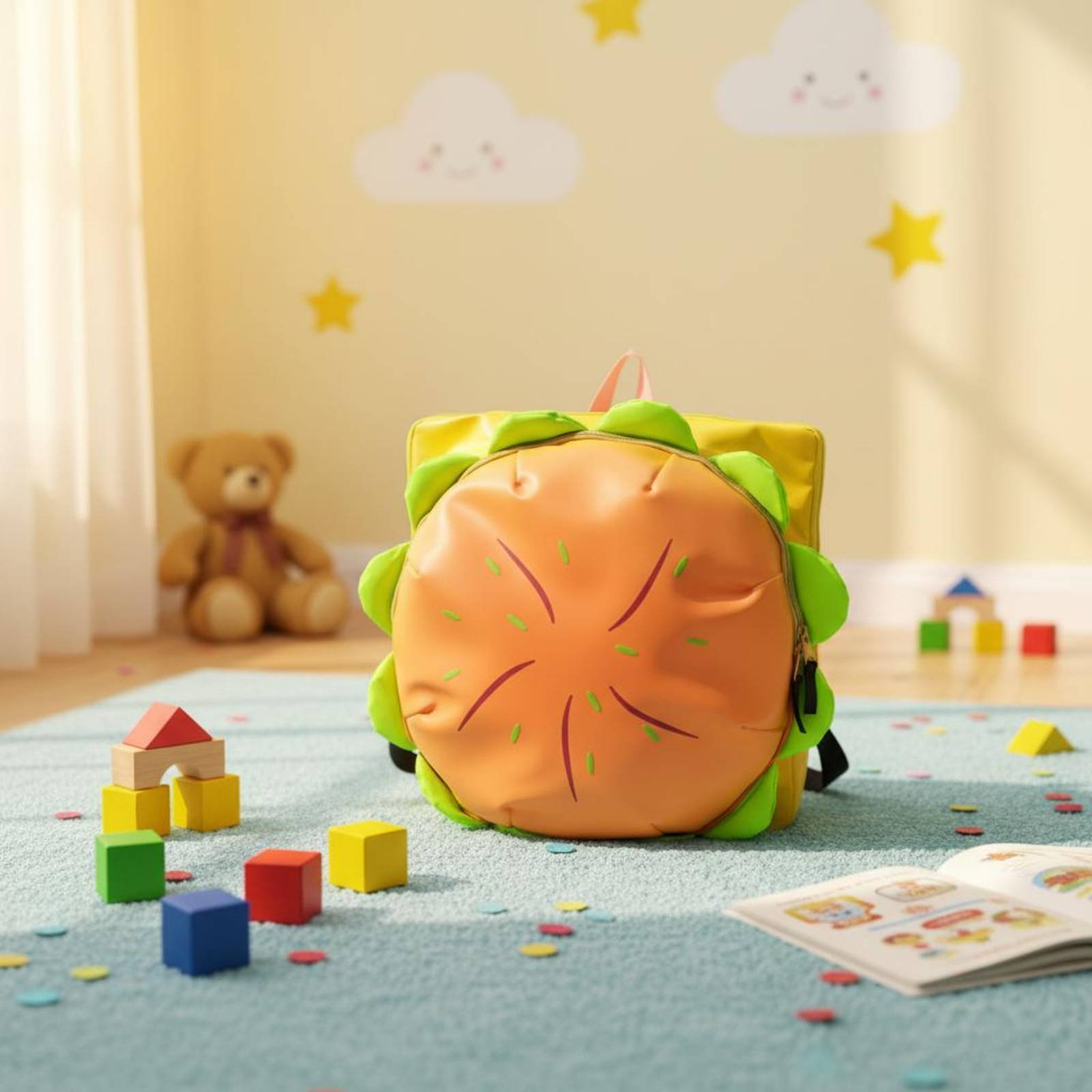 Hamburger Backpack Cute Cartoo - 3D Printing Designing 评论和价格