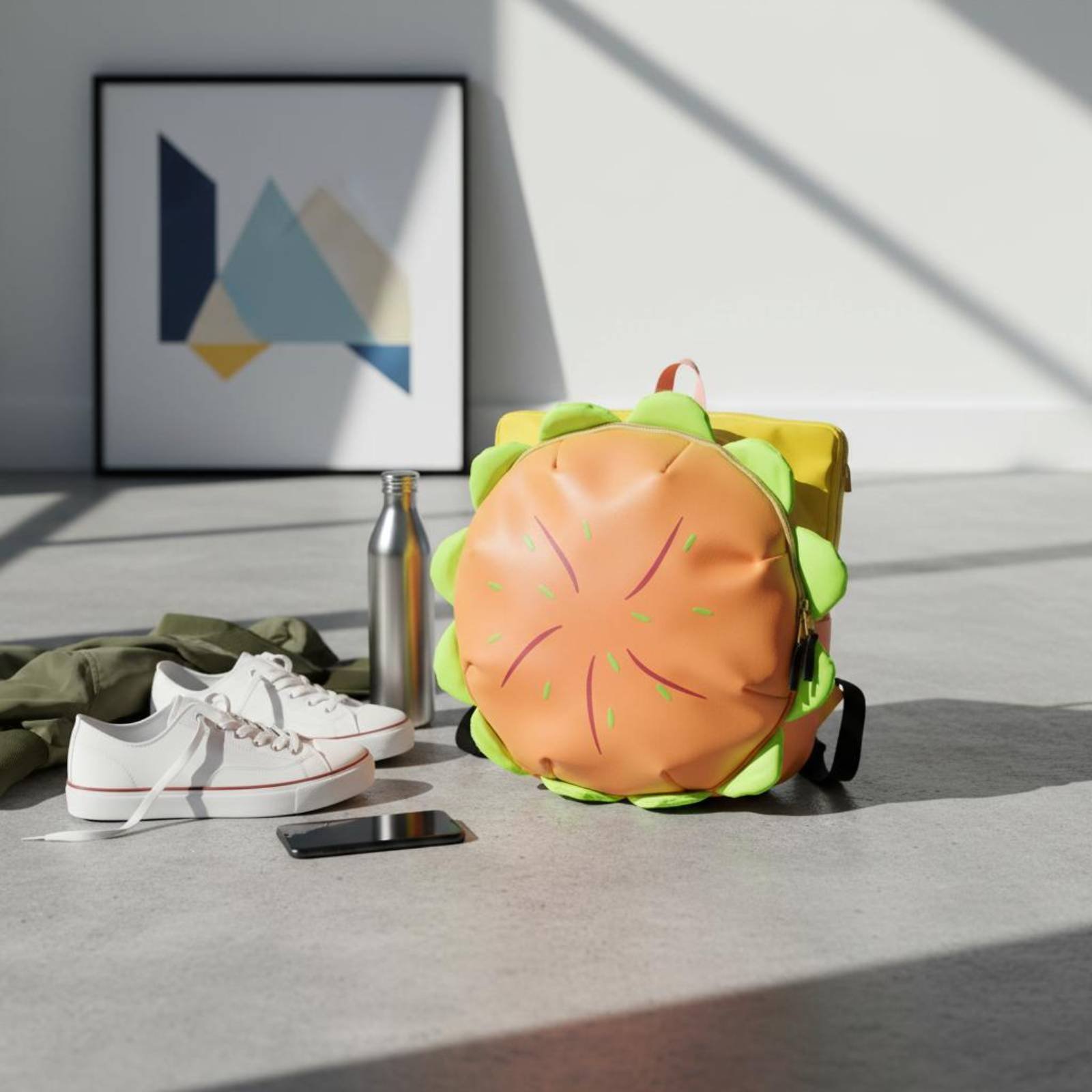 Hamburger Backpack Cute Cartoo - 3D Printing Designing 评论和价格
