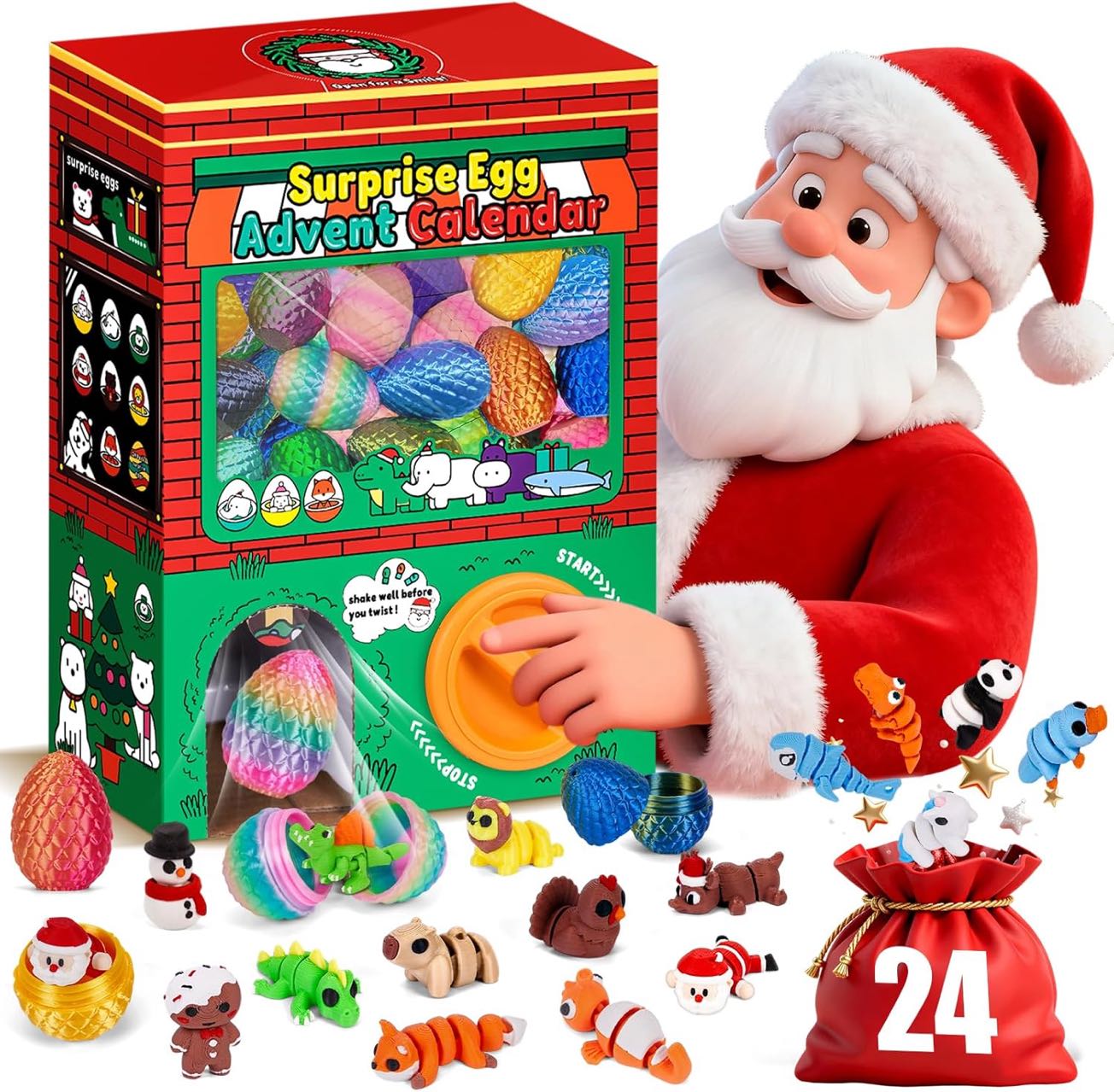 24pcs 3D Printed Surprise Egg  - 3D Printing Model Free 评论和价格